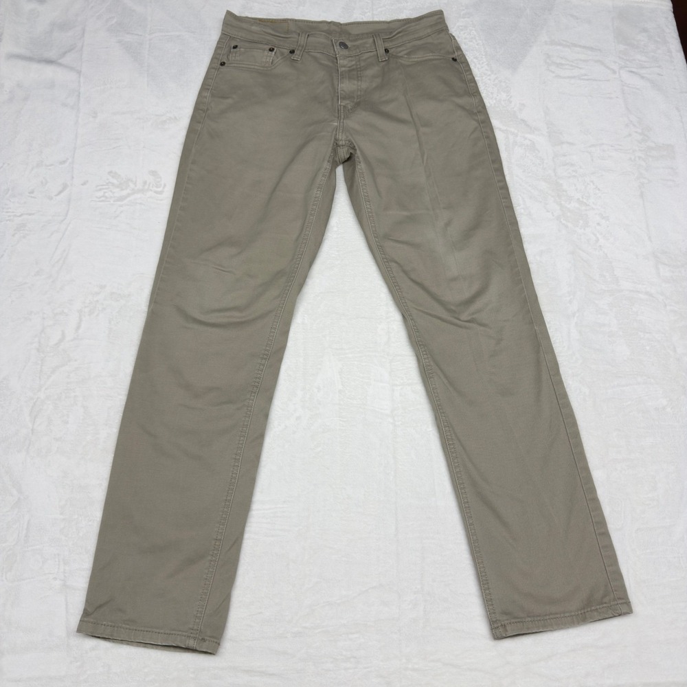 Levis 541 Pants Mens 30x32 Tan Beige Chino Athletic Taper Minimalist Casual
